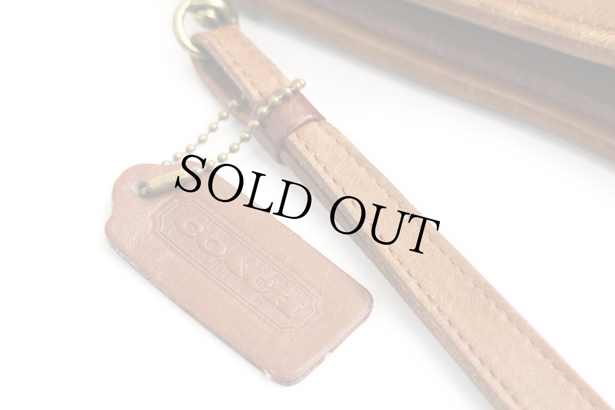 画像9: USA製 COACH オールド コーチ レザー クラッチバッグ ブラウン★9833 (9)