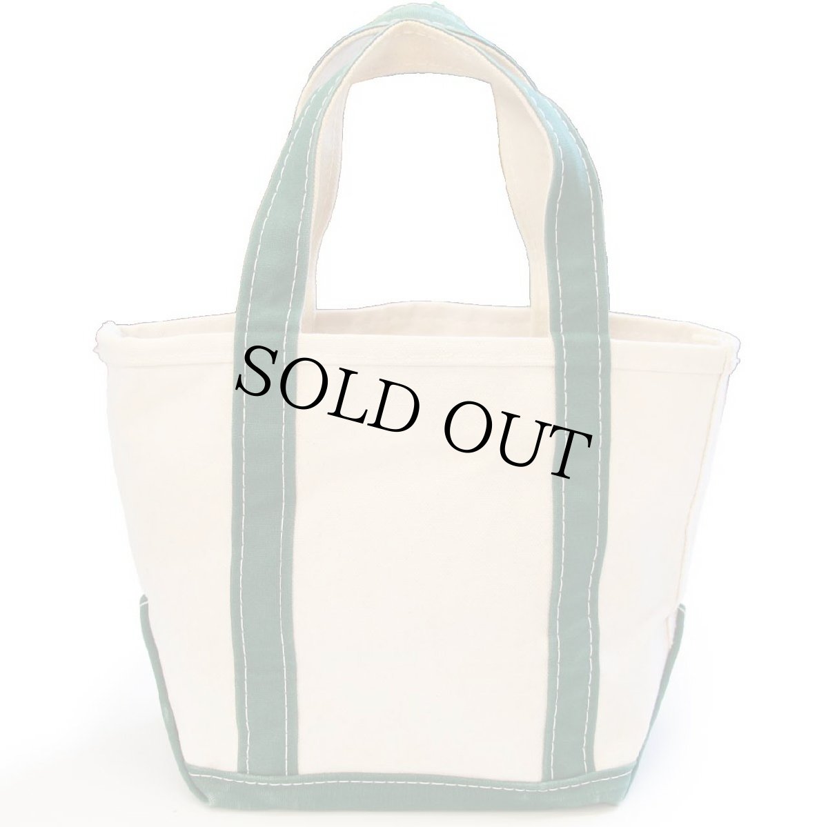 画像2: USA製 L.L.Bean BOAT AND TOTE キャンバス トートバッグ 緑 S★スモール (2)