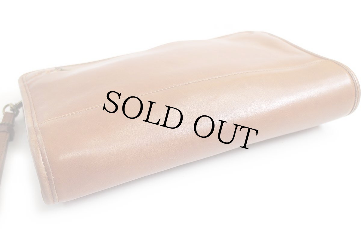 画像4: USA製 COACH オールド コーチ レザー クラッチバッグ ブラウン★9833 (4)