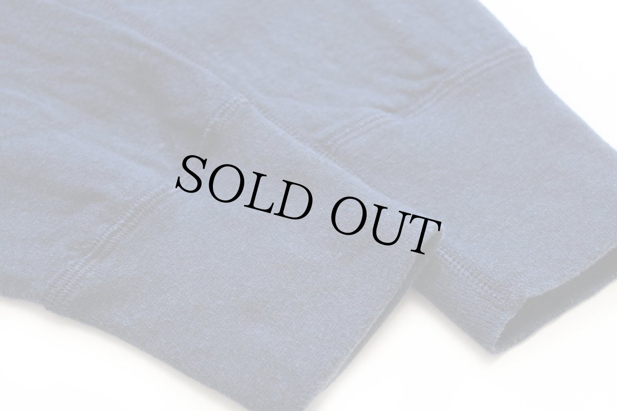 画像7: カナダ製 L.L.Bean ヘンリーネック 2レイヤー アンダーシャツ 紺 M (7)