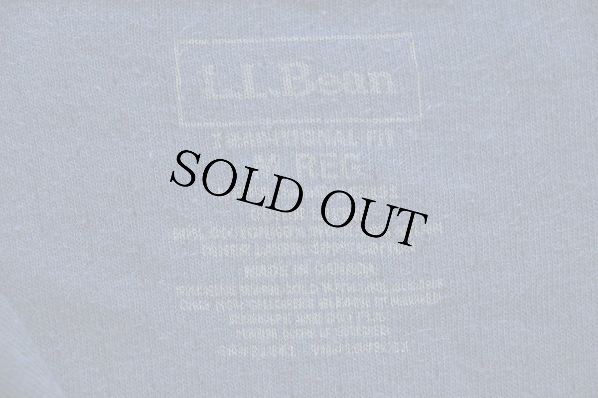 画像5: カナダ製 L.L.Bean ヘンリーネック 2レイヤー アンダーシャツ 紺 M (5)