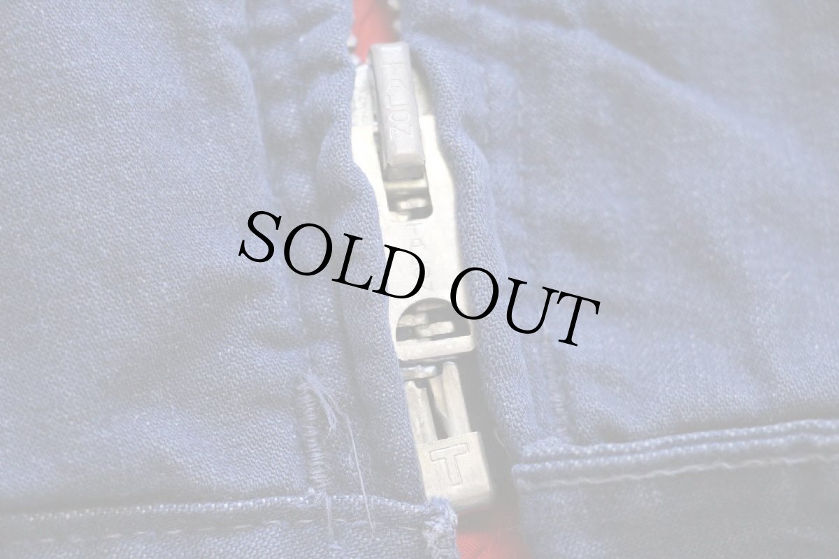 画像6: 70s Sears ROEBUCKS キルティングライナー バットダイ デニム ワークジャケット (6)