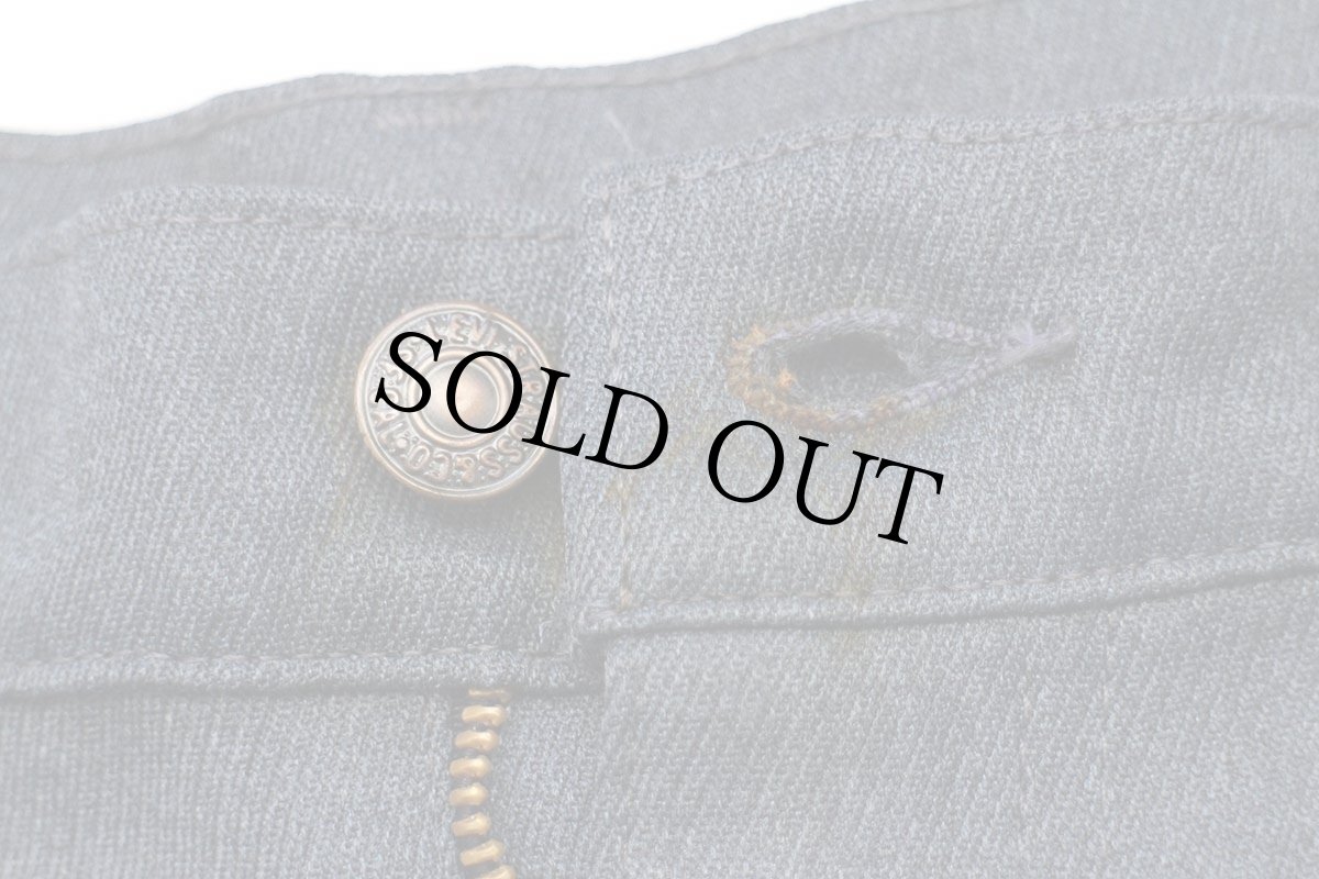 画像9: 80s USA製 Levi'sリーバイス 517 ポリエステルパンツ 杢ネイビー W36 L32★161 スタプレ (9)