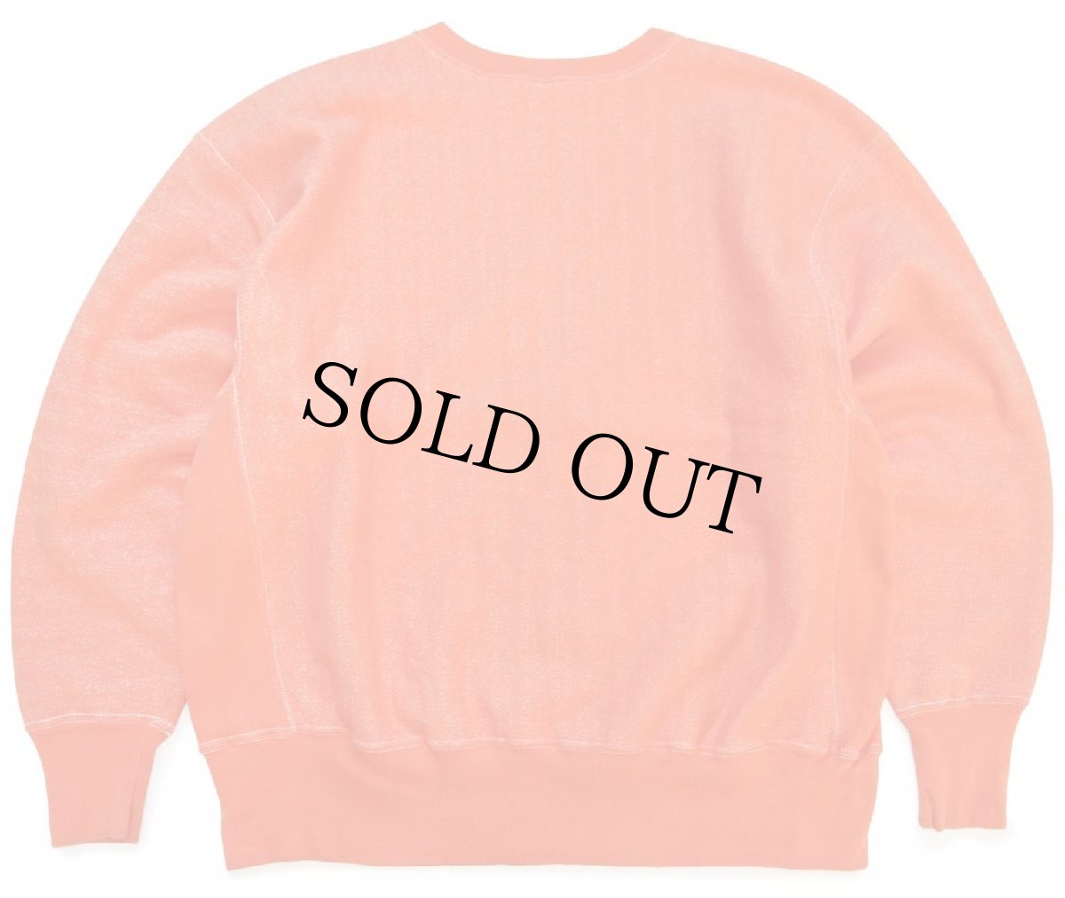 画像2: 00s メキシコ製 Championチャンピオン 無地 目無し リバースウィーブ スウェット 後染め オレンジ XL★ブランク (2)