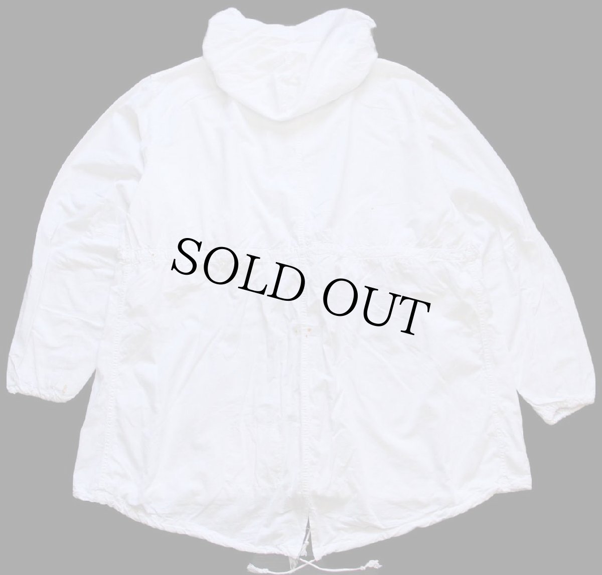 画像2: 50s 米軍 U.S.ARMY コットン スノーカモ フィールド パーカー ホワイト M★モッズコート (2)