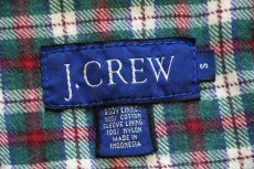 画像4: 00s J.CREW チェック ネルライナー コットンポプリン フィールドコート グレーブラウン (4)
