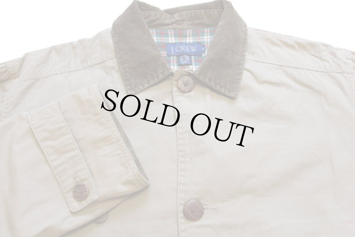 画像3: 00s J.CREW チェック ネルライナー コットンポプリン フィールドコート グレーブラウン★ジャケット (3)