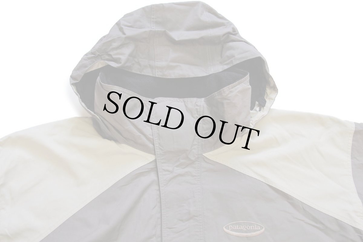 画像3: 00s patagoniaパタゴニア Flux Jacket ツートン 切り替え ロゴ刺繍 ナイロンジャケット XL (3)