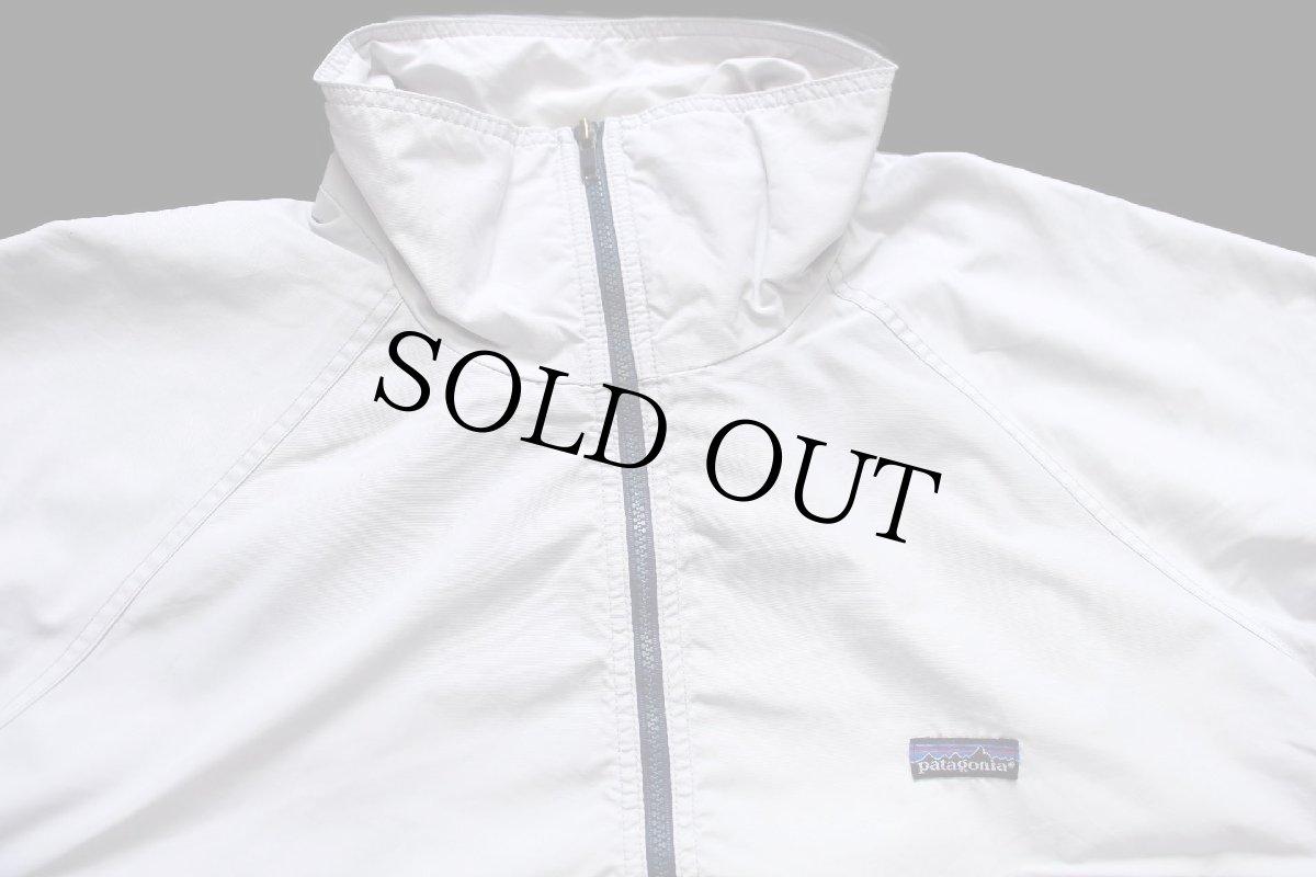 画像3: 80s patagoniaパタゴニア ナイロンジャケット ライトグレー×紺 XL (3)