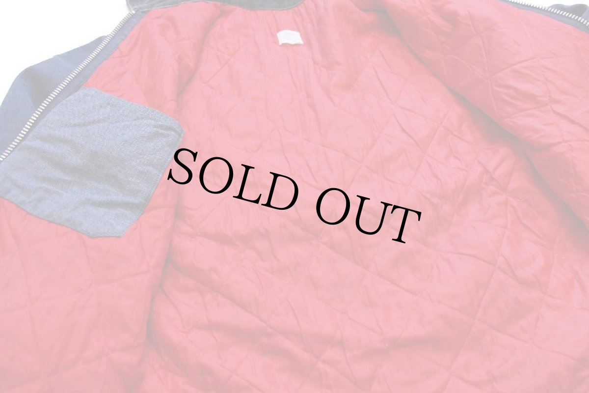 画像5: 70s Sears ROEBUCKS キルティングライナー バットダイ デニム ワークジャケット (5)