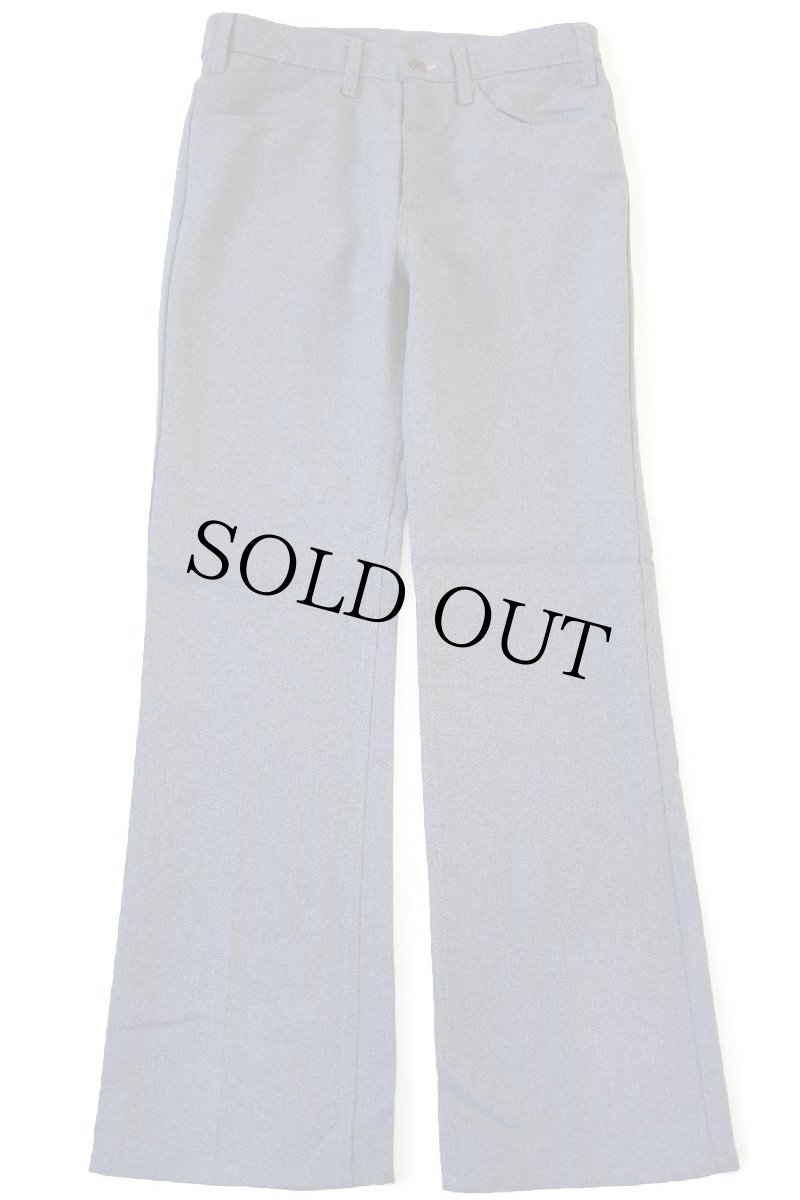 画像2: 80s USA製 Levi'sリーバイス 517 ポリエステルパンツ 杢グレー w32 L32★145 スタプレ (2)