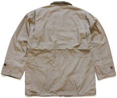 画像2: 00s J.CREW チェック ネルライナー コットンポプリン フィールドコート グレーブラウン (2)
