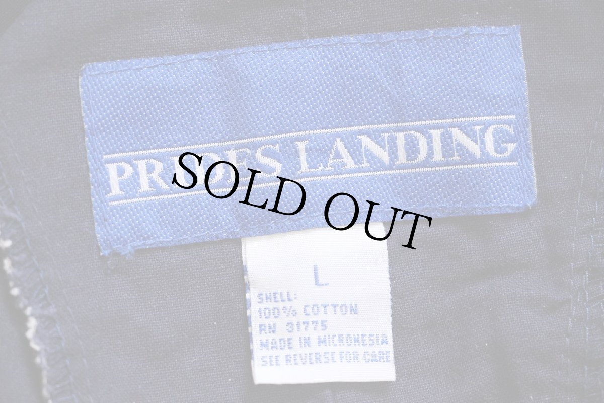 画像4: 00s PRIDES LANDING ツートン 切り替え コットン アノラックパーカー ナス紺×アイボリー (4)