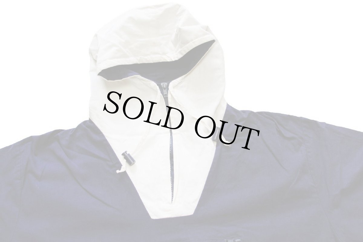 画像3: 00s PRIDES LANDING ツートン 切り替え コットン アノラックパーカー ナス紺×アイボリー (3)