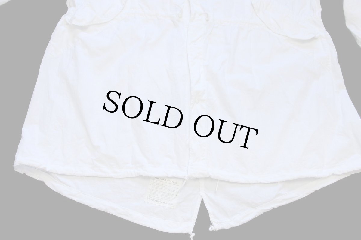 画像8: 50s 米軍 U.S.ARMY コットン スノーカモ フィールド パーカー ホワイト M★モッズコート (8)