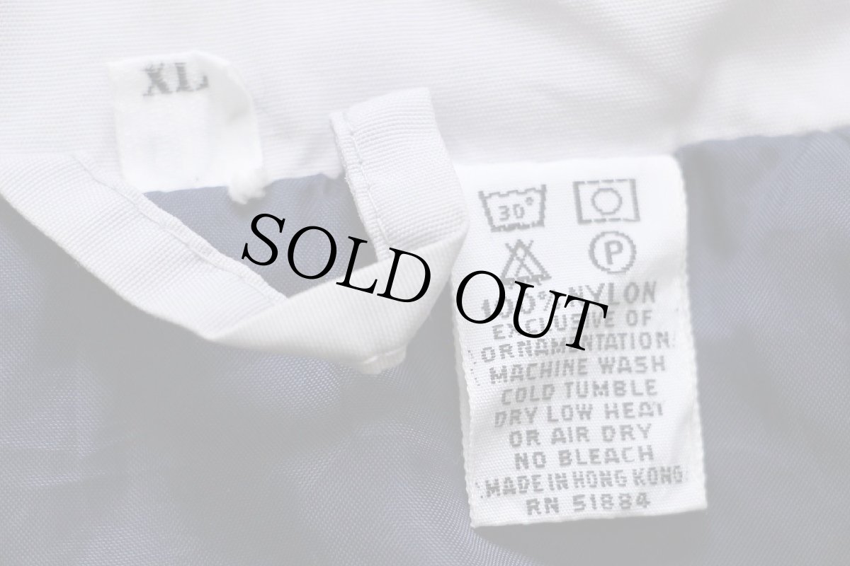 画像4: 80s patagoniaパタゴニア ナイロンジャケット ライトグレー×紺 XL (4)