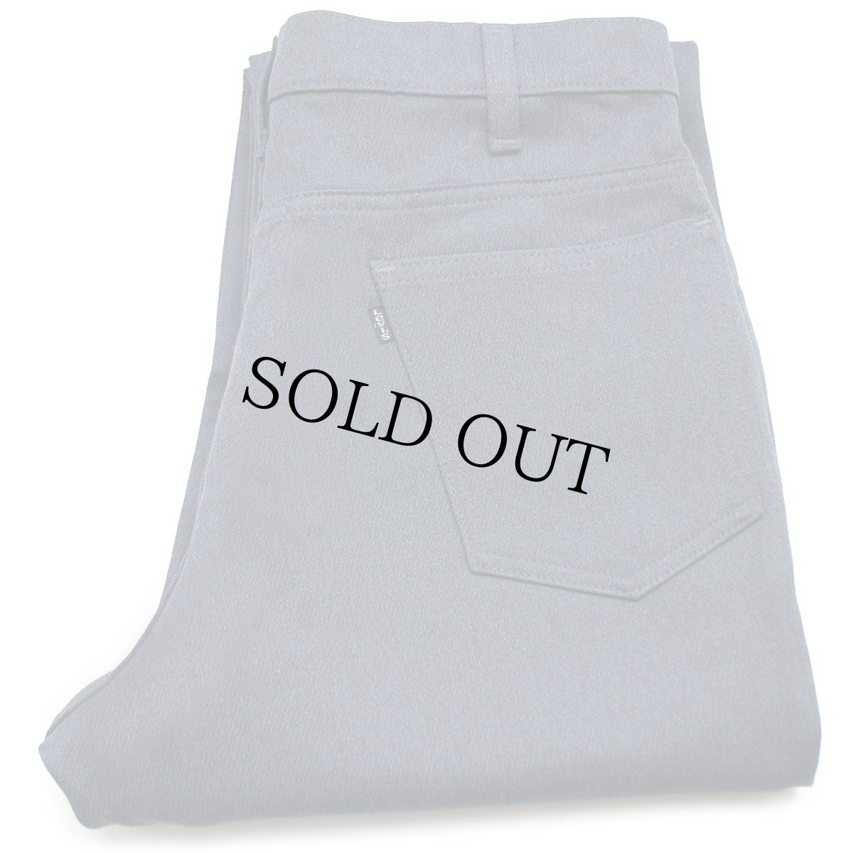 画像1: 80s USA製 Levi'sリーバイス 517 ポリエステルパンツ 杢ネイビー W36 L32★161 スタプレ (1)