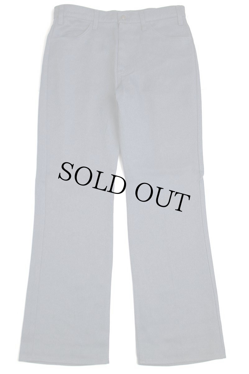 画像2: 80s USA製 Levi'sリーバイス 517 ポリエステルパンツ 杢ネイビー W36 L32★161 スタプレ (2)