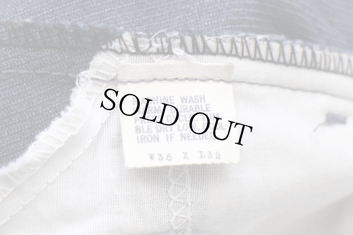 画像6: 80s USA製 Levi'sリーバイス 517 ポリエステルパンツ 杢ネイビー W36 L32★161 スタプレ (6)