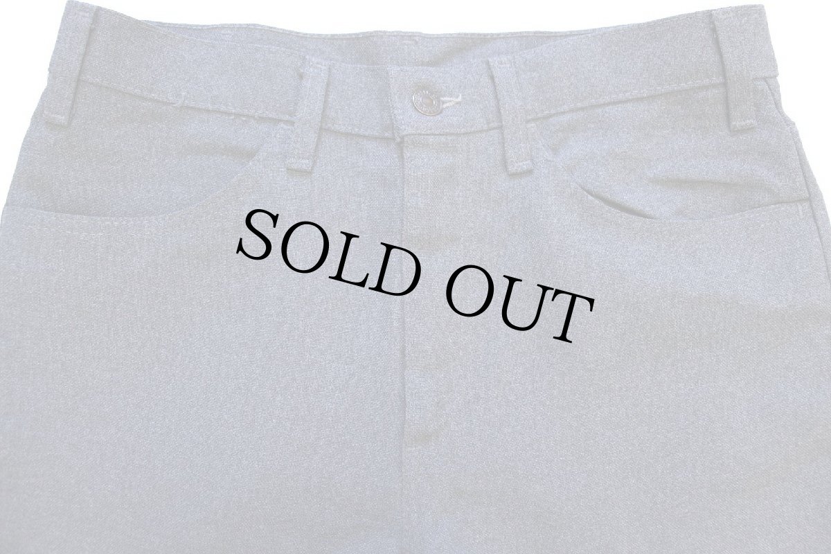 画像4: 80s USA製 Levi'sリーバイス 517 ポリエステルパンツ 杢グレー w32 L32★145 スタプレ (4)