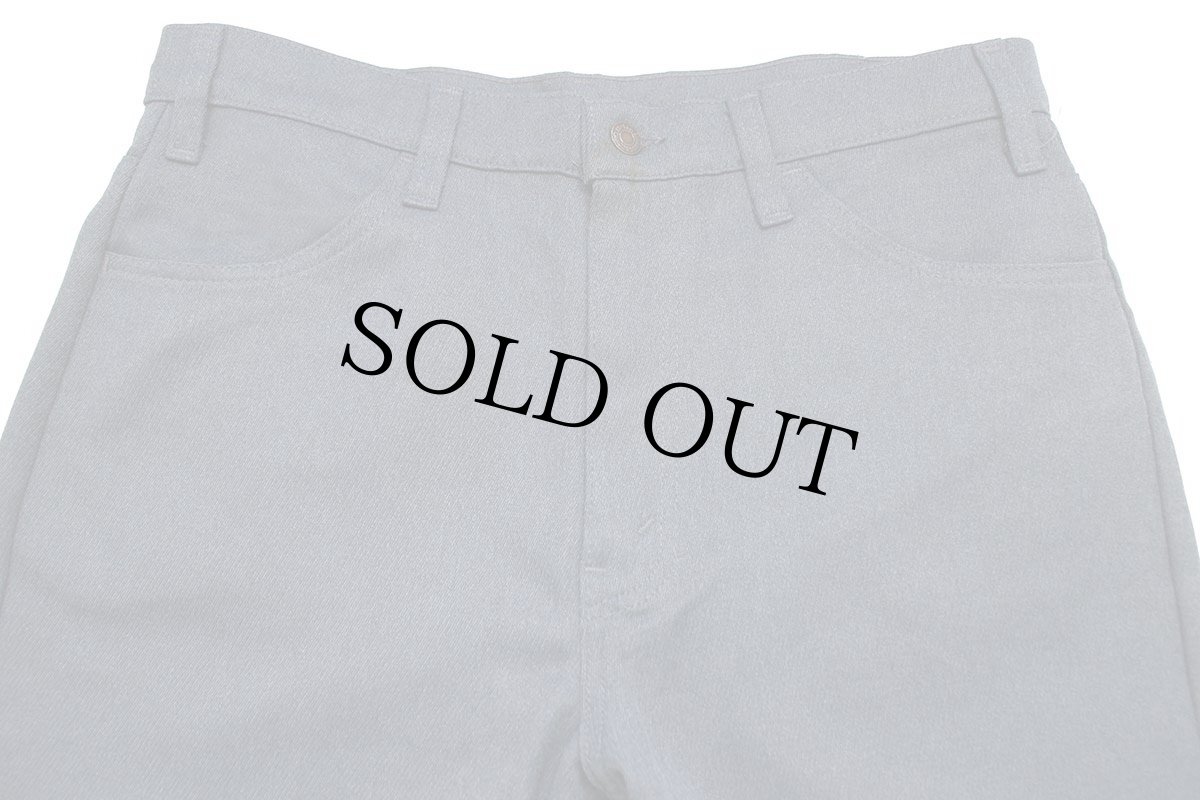 画像4: 80s USA製 Levi'sリーバイス 517 ポリエステルパンツ 杢ネイビー W36 L32★161 スタプレ (4)