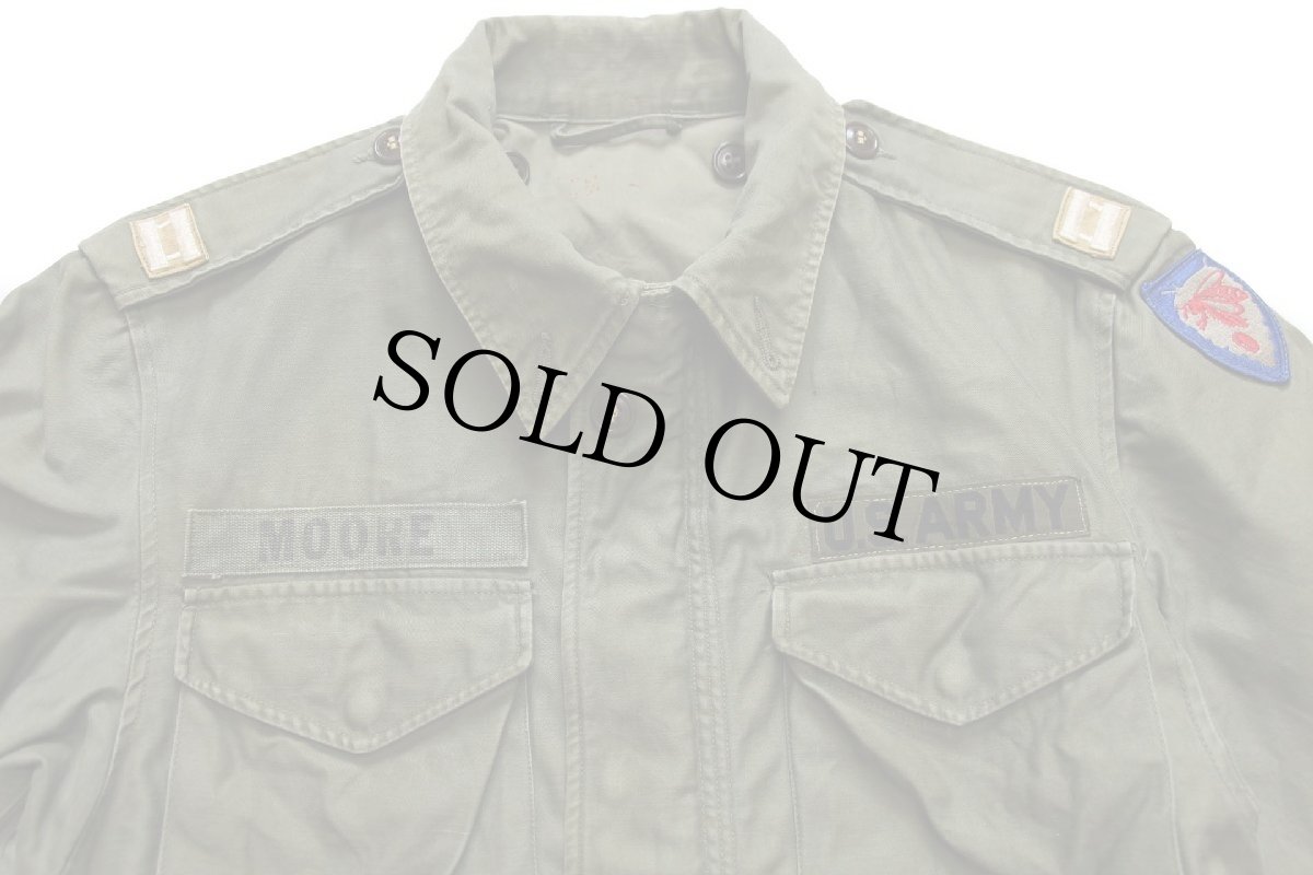 画像3: 50s 米軍 U.S.ARMY パッチ付き M-51 フィールドジャケット オリーブグリーン★B (3)