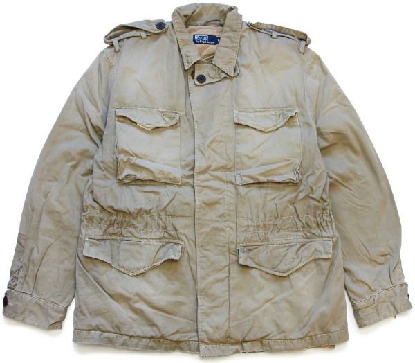 USA古着 ポロラルフローレン フィールドジャケット 黒 XXL 肉厚ブルゾン 中古・古着通販POLO RALPH LAUREN (ポロ・ラルフローレン) M-65