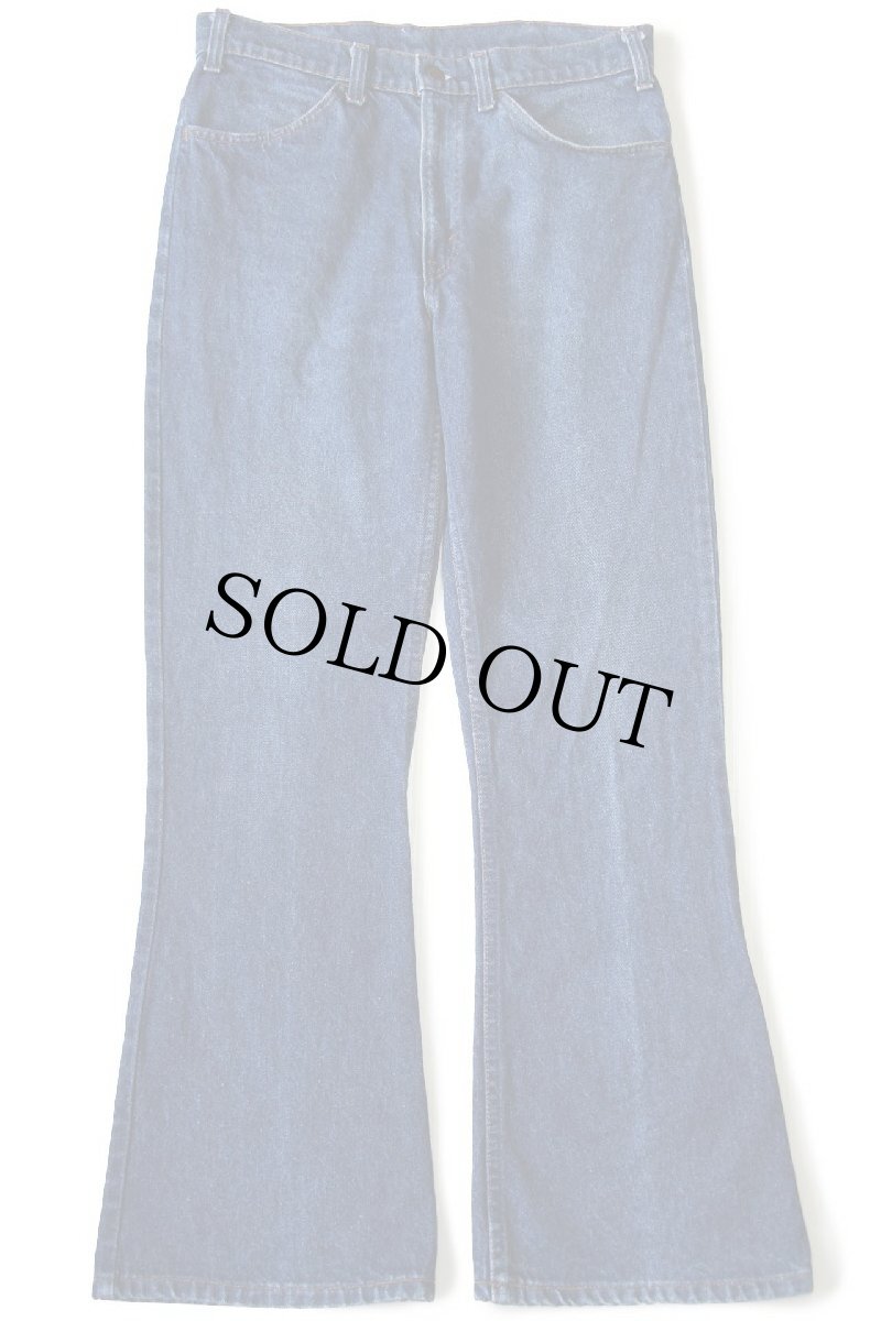 画像2: 80s USA製 Levi'sリーバイス 646 デニムパンツ w33 L30★A ベルボトム フレア (2)