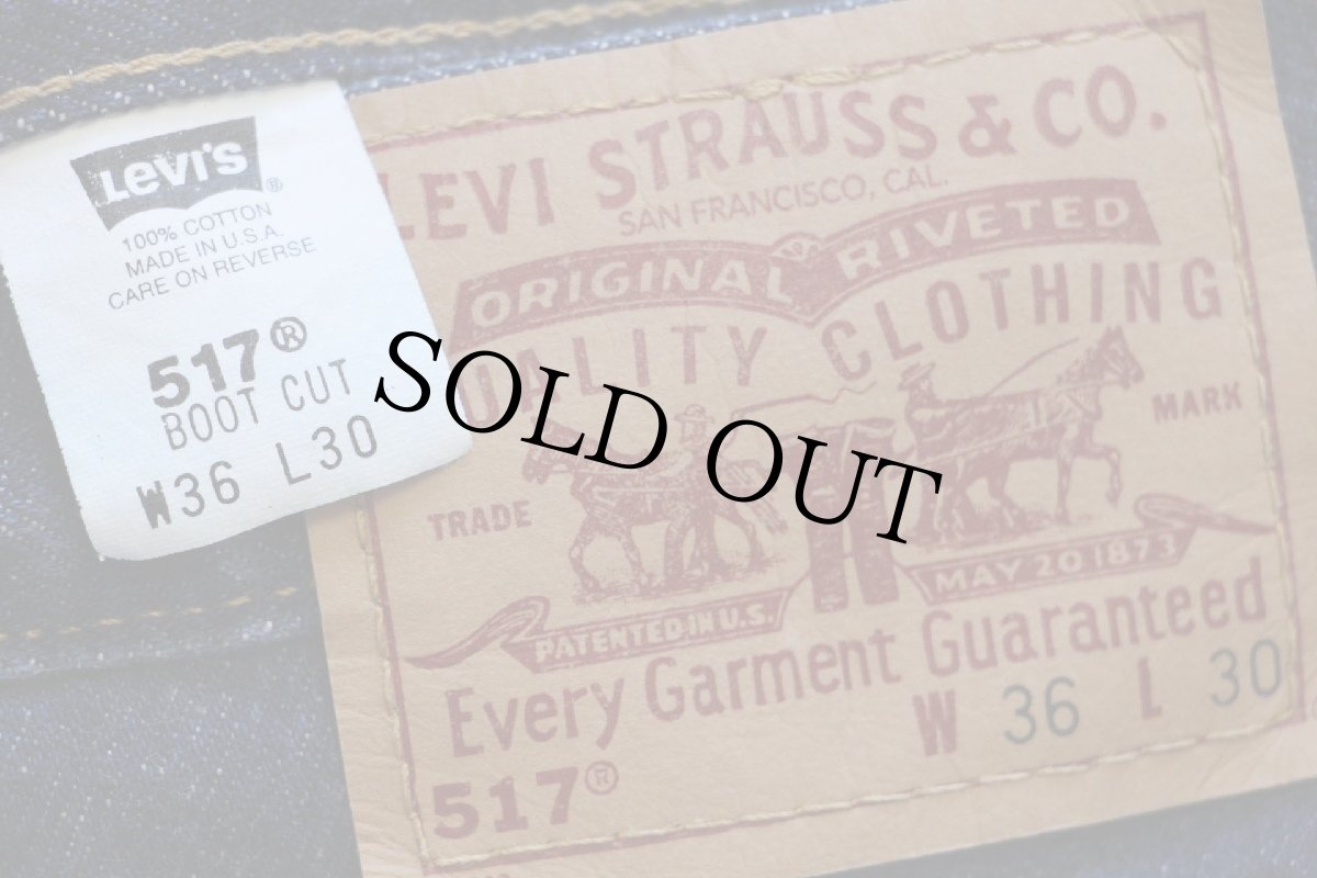 画像6: 00s USA製 Levi'sリーバイス 517 デニムパンツ w36 L30★72 ブーツカット (6)