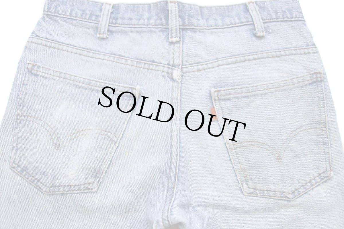 画像5: 80s USA製 Levi'sリーバイス 684 ペンキ飛び デニムパンツ w32★ベルボトム ビッグベル (5)