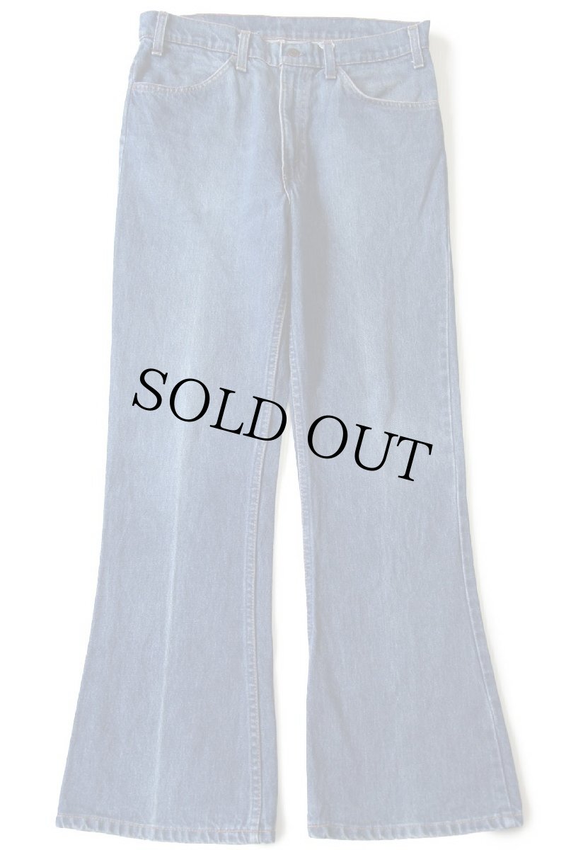 画像2: 80s USA製 Levi'sリーバイス 646 デニムパンツ w33 L31★B ベルボトム フレア (2)