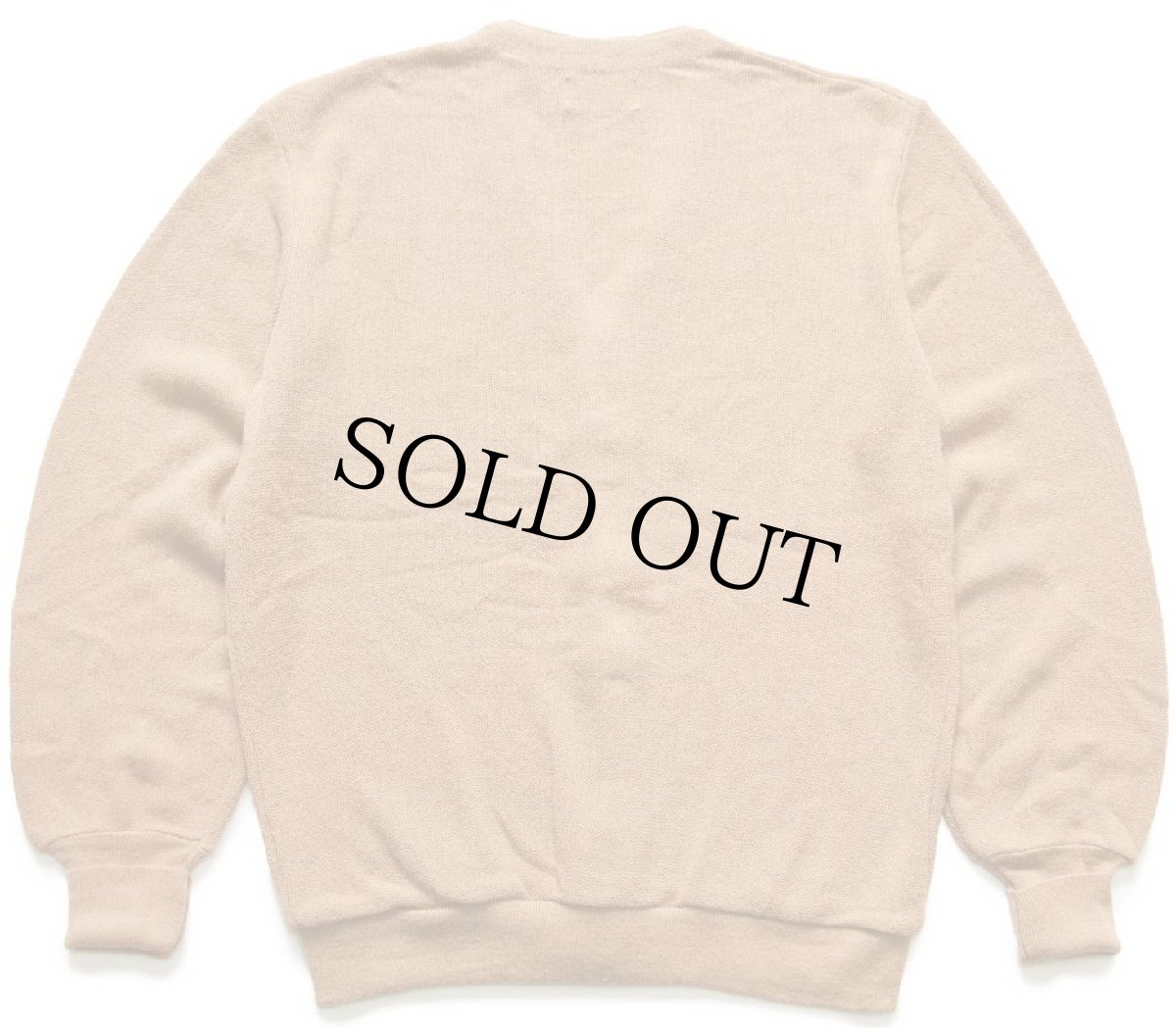 画像2: 70s USA製 IZOD LACOSTE ラコステ ワンポイント パール編み アクリルニット カーディガン 薄茶 L (2)