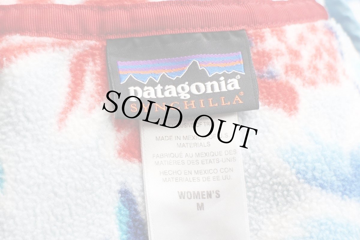 画像4: patagoniaパタゴニア フラワー 総柄 シンチラ ライトウェイト フリース スナップT MODB W-M (4)