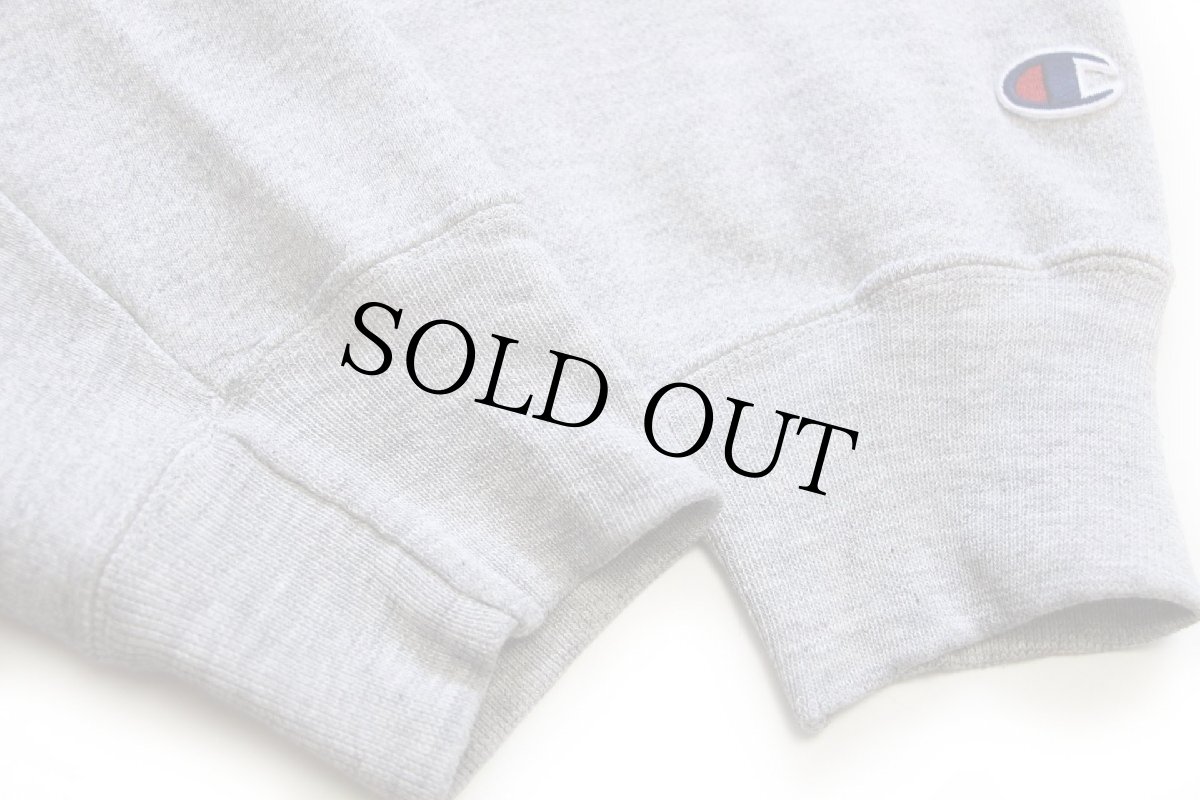 画像6: 00s Championチャンピオン 無地 目無し リバースウィーブ スウェット 杢グレー L★ブランク (6)