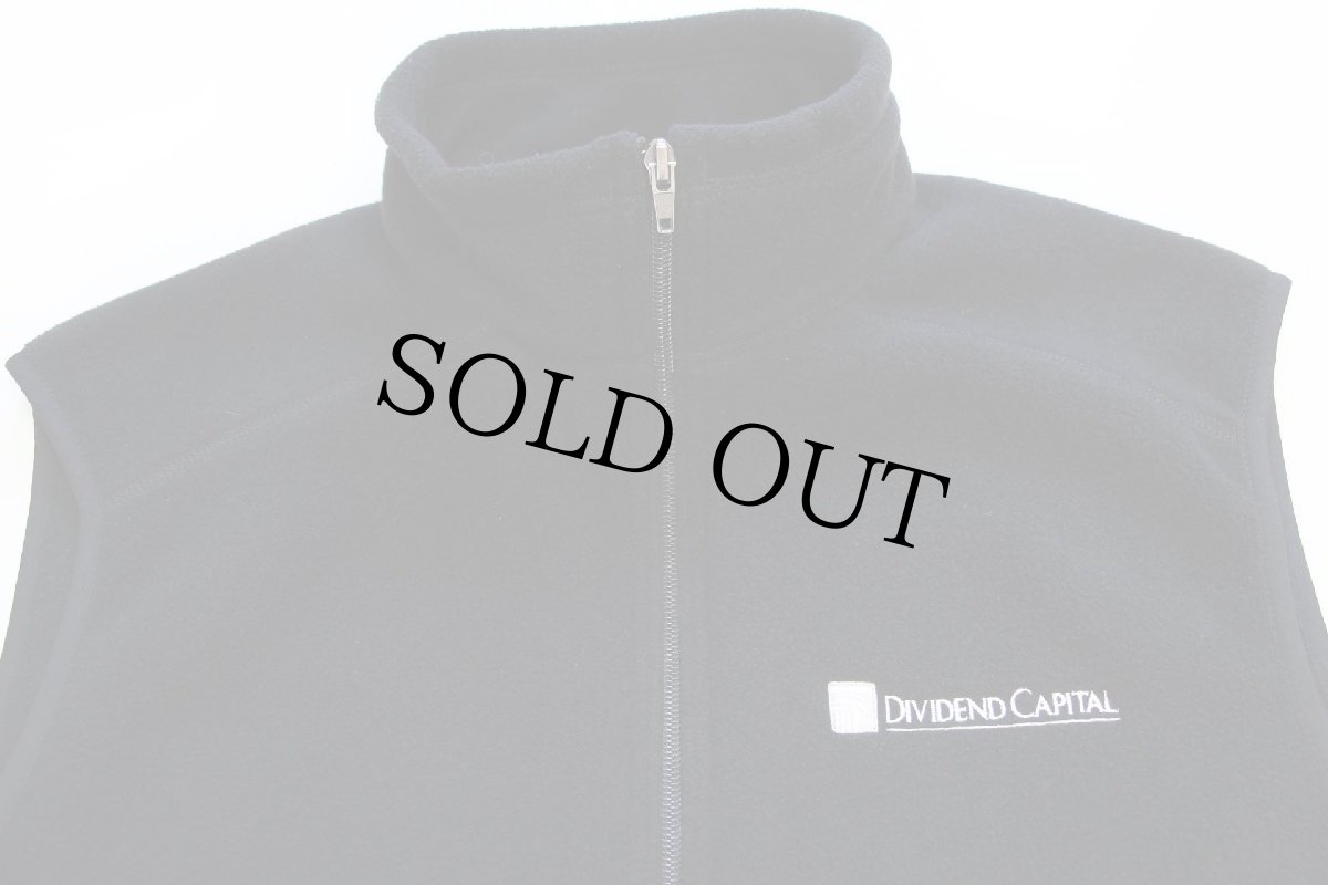 画像3: 00s メキシコ製 patagoniaパタゴニア DIVIDEND CAPITAL 刺繍 シンチラ フリースベスト 黒 L (3)