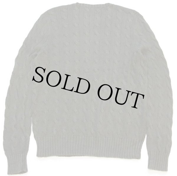 00s ポロ ラルフローレン ワンポイント ケーブル編み ピマ コットン