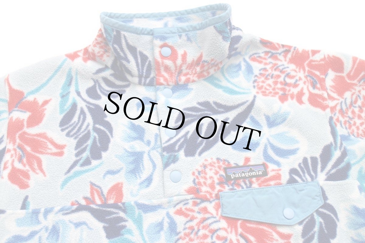 画像3: patagoniaパタゴニア フラワー 総柄 シンチラ ライトウェイト フリース スナップT MODB W-M (3)