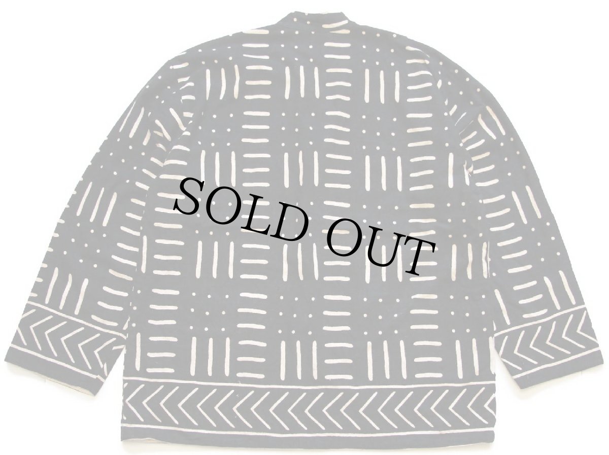 画像2: 90s Gian Antonio FABRIS フォークロア柄 スタンドカラー パチポケ リバーシブル コットンジャケット (2)