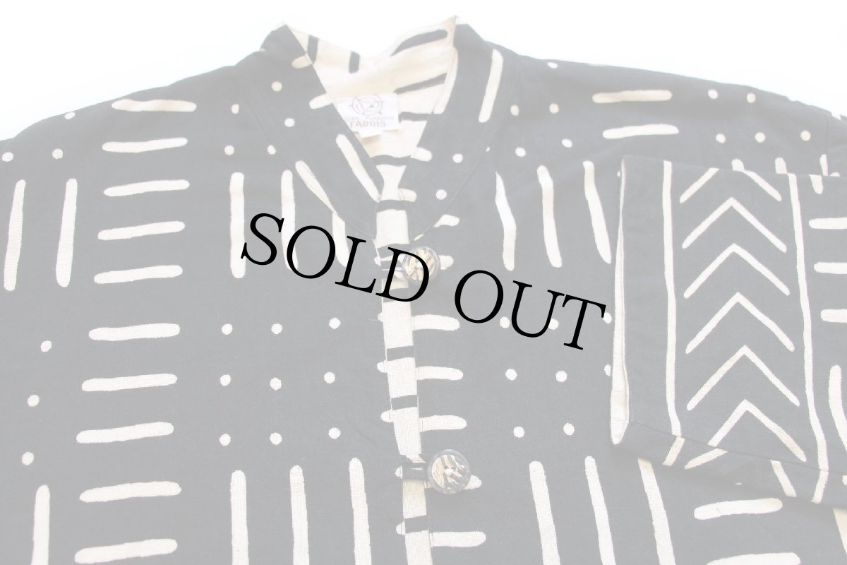 画像3: 90s Gian Antonio FABRIS フォークロア柄 スタンドカラー パチポケ リバーシブル コットンジャケット (3)