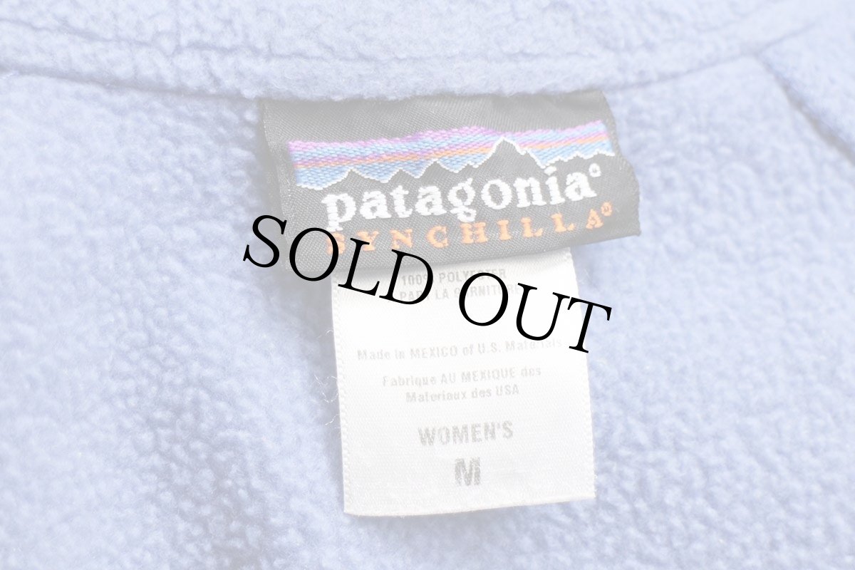 画像4: 00s メキシコ製 patagoniaパタゴニア マースピアル ハーフジップ シンチラ フリース EVN W-M (4)