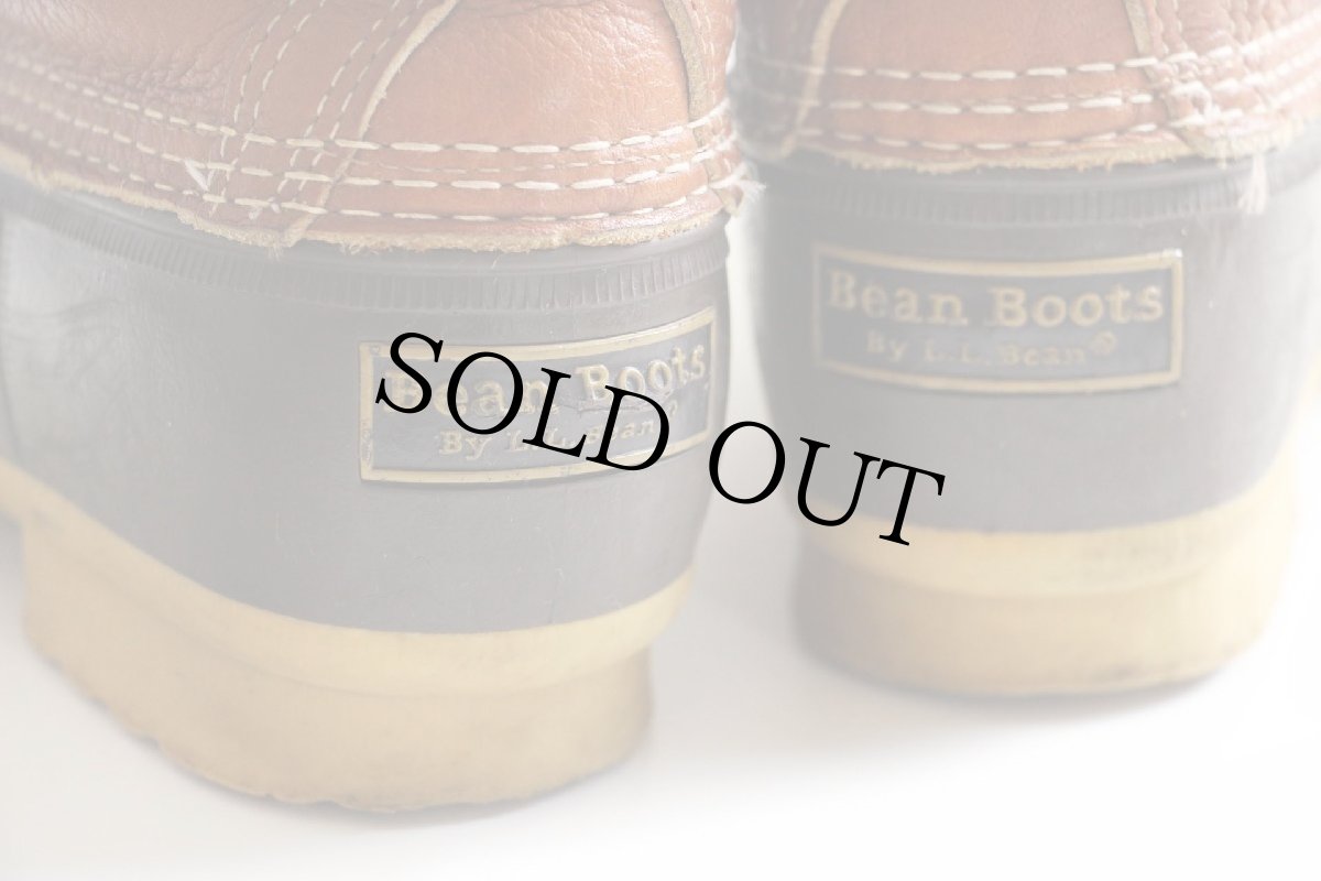 画像8: USA製 L.L.Bean ブロックチェックライナー 6ホール ビーンブーツ タン×ブラウン 9M (8)