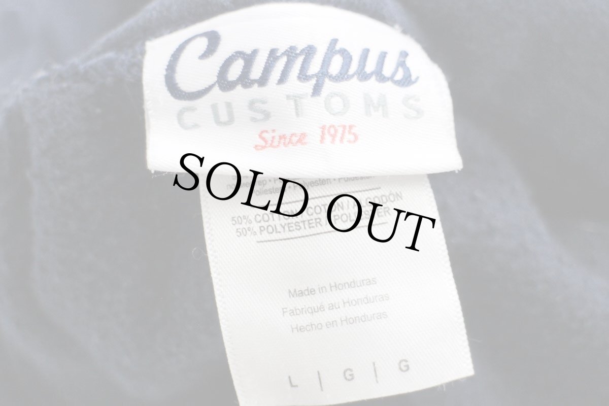 画像4: 00s YALE ハンサム ダン ブルドッグ スウェットパーカー 紺 L (4)