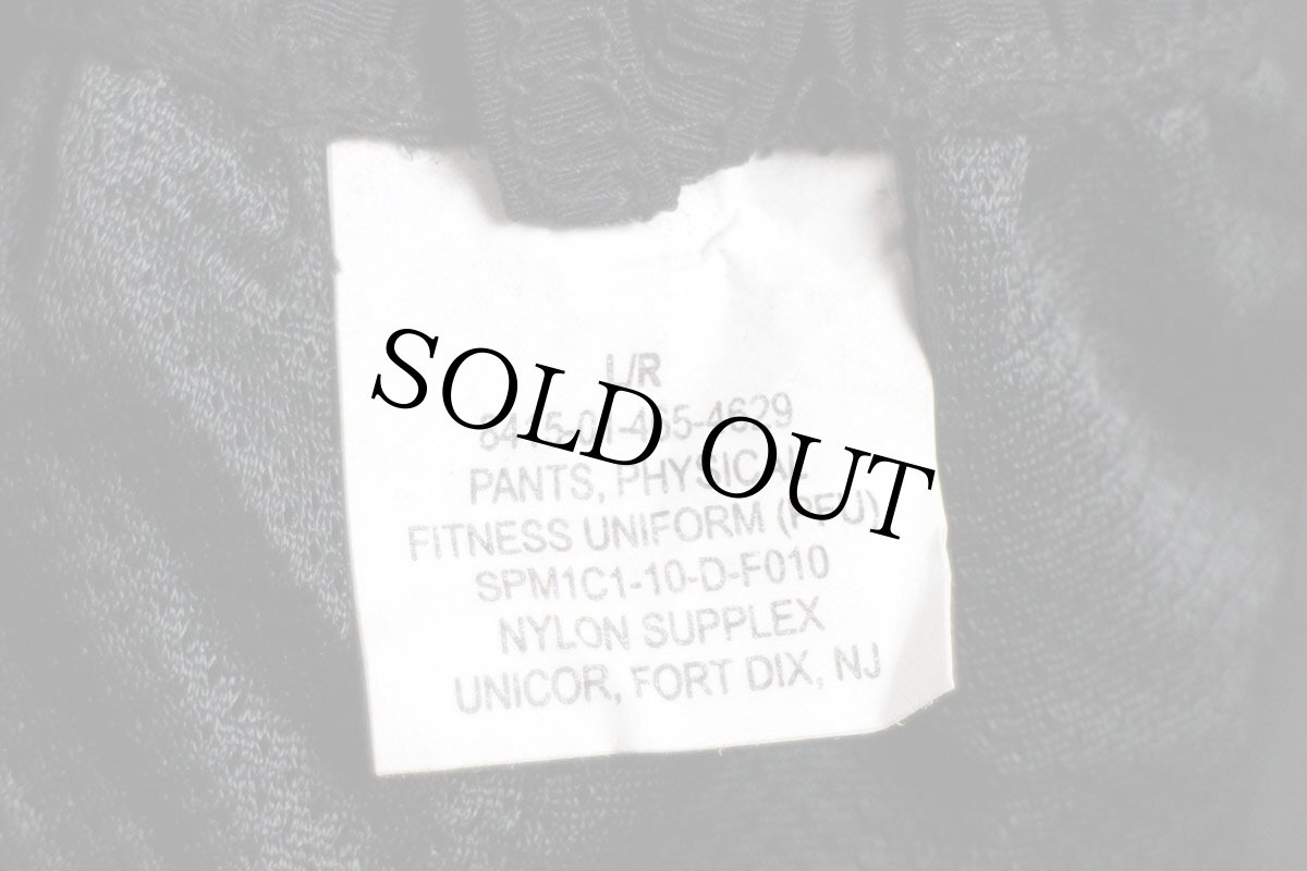 画像6: 10 米軍 U.S.ARMY PFU トレーニング ナイロンパンツ 黒 L/R★44 IPFU (6)