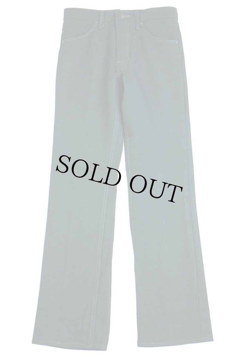 画像2: 90s USA製 Wranglerラングラー 82DG ランチャードレスジーンズ ポリエステルパンツ 濃緑 w30 L32★147 (2)