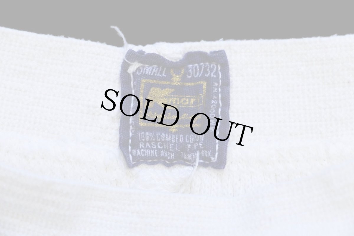 画像6: 80s Kmart コットン サーマルパンツ ナチュラル S (6)