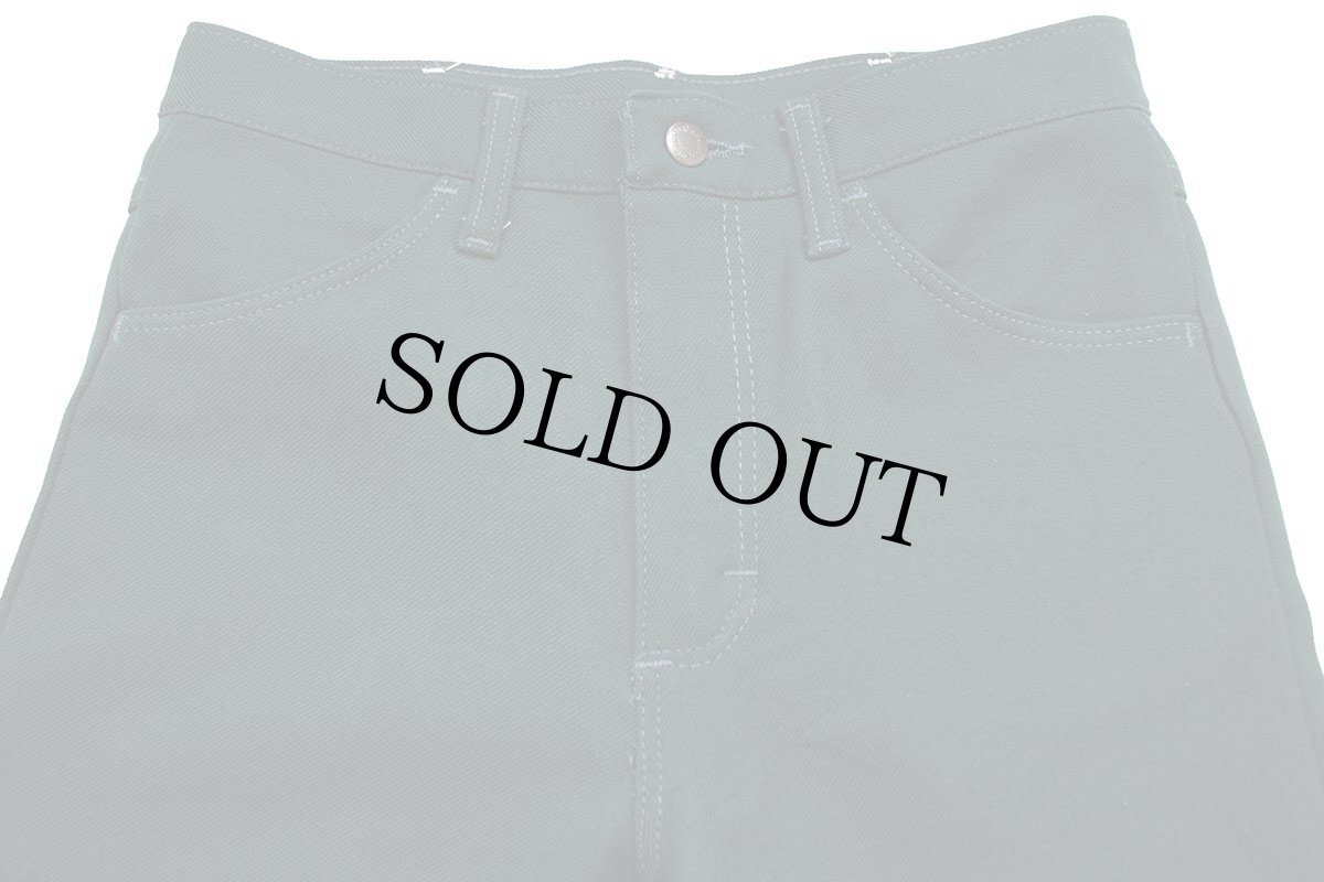 画像4: 90s USA製 Wranglerラングラー 82DG ランチャードレスジーンズ ポリエステルパンツ 濃緑 w30 L32★147 (4)