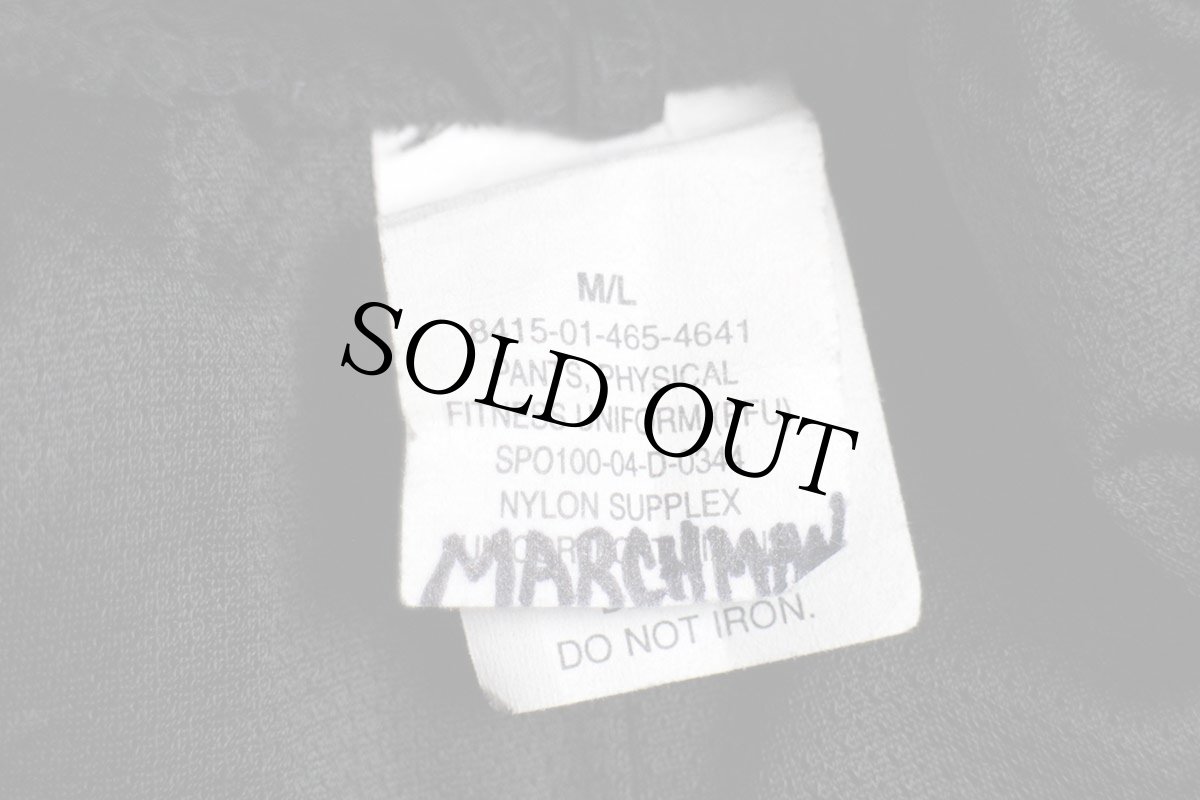 画像6: 00s 米軍 U.S.ARMY PFU トレーニング ナイロンパンツ 黒 M/L★43 IPFU (6)