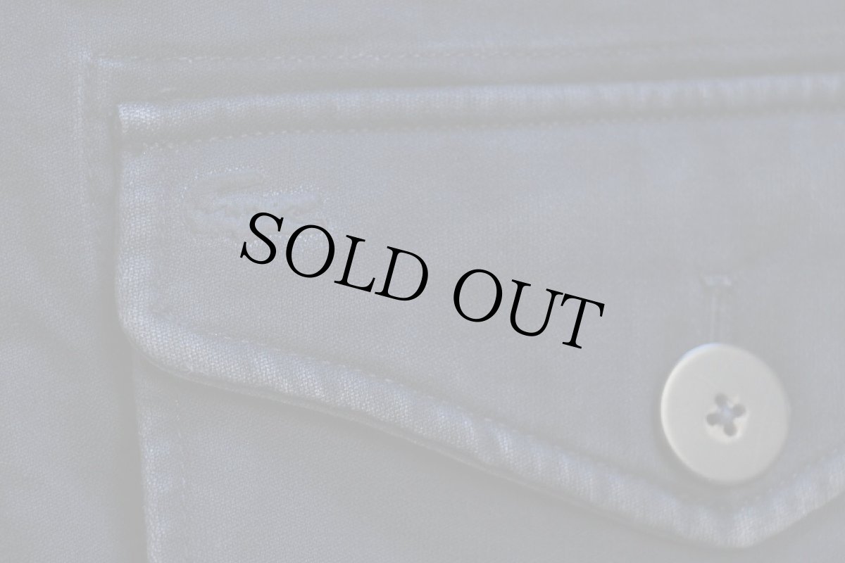 画像7: 90s LACOSTEラコステ M-47 パーカー タイプ オーバーコート 濃紺 54★モッズコート (7)