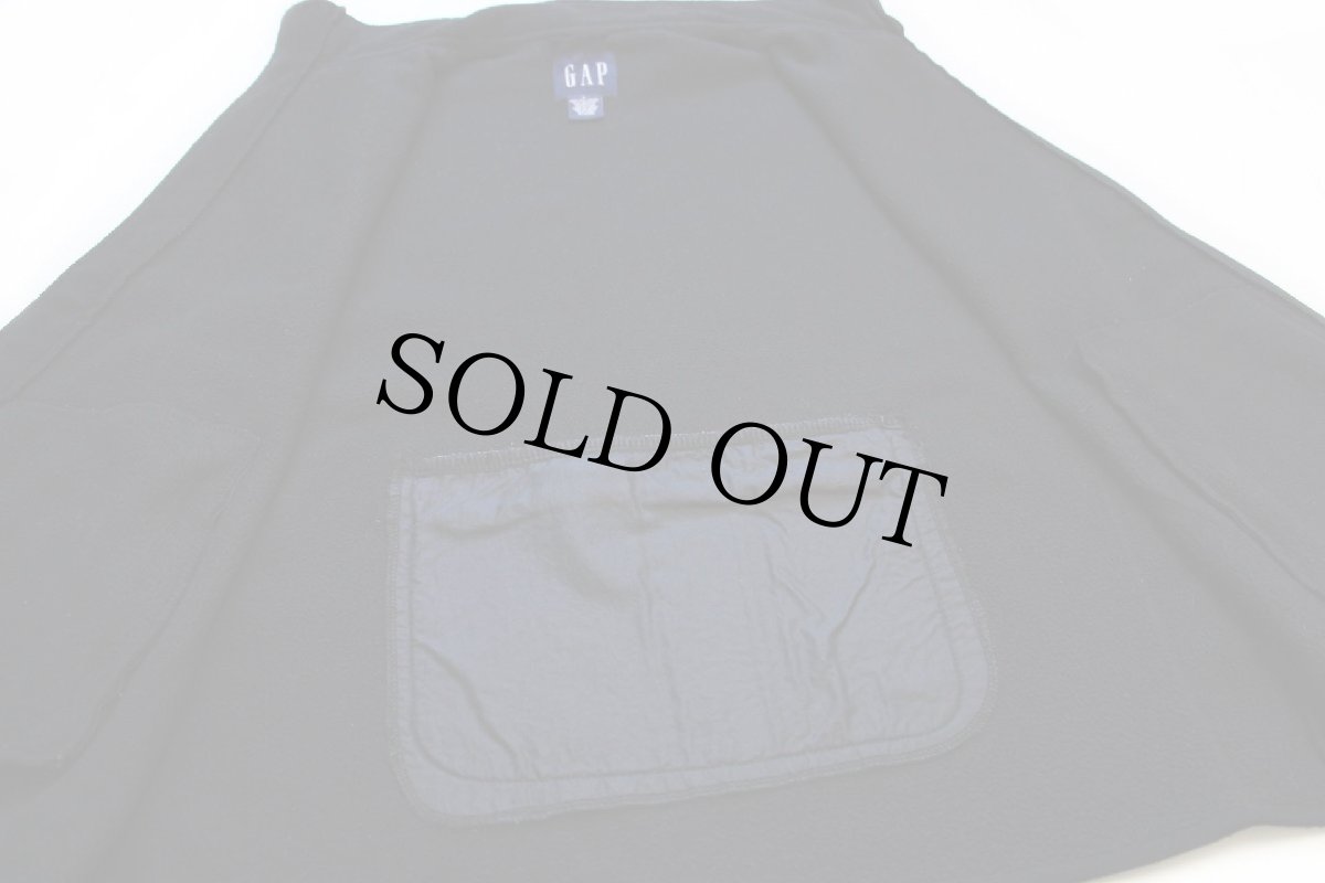 画像5: 00s GAPギャップ フリースベスト 黒 L (5)