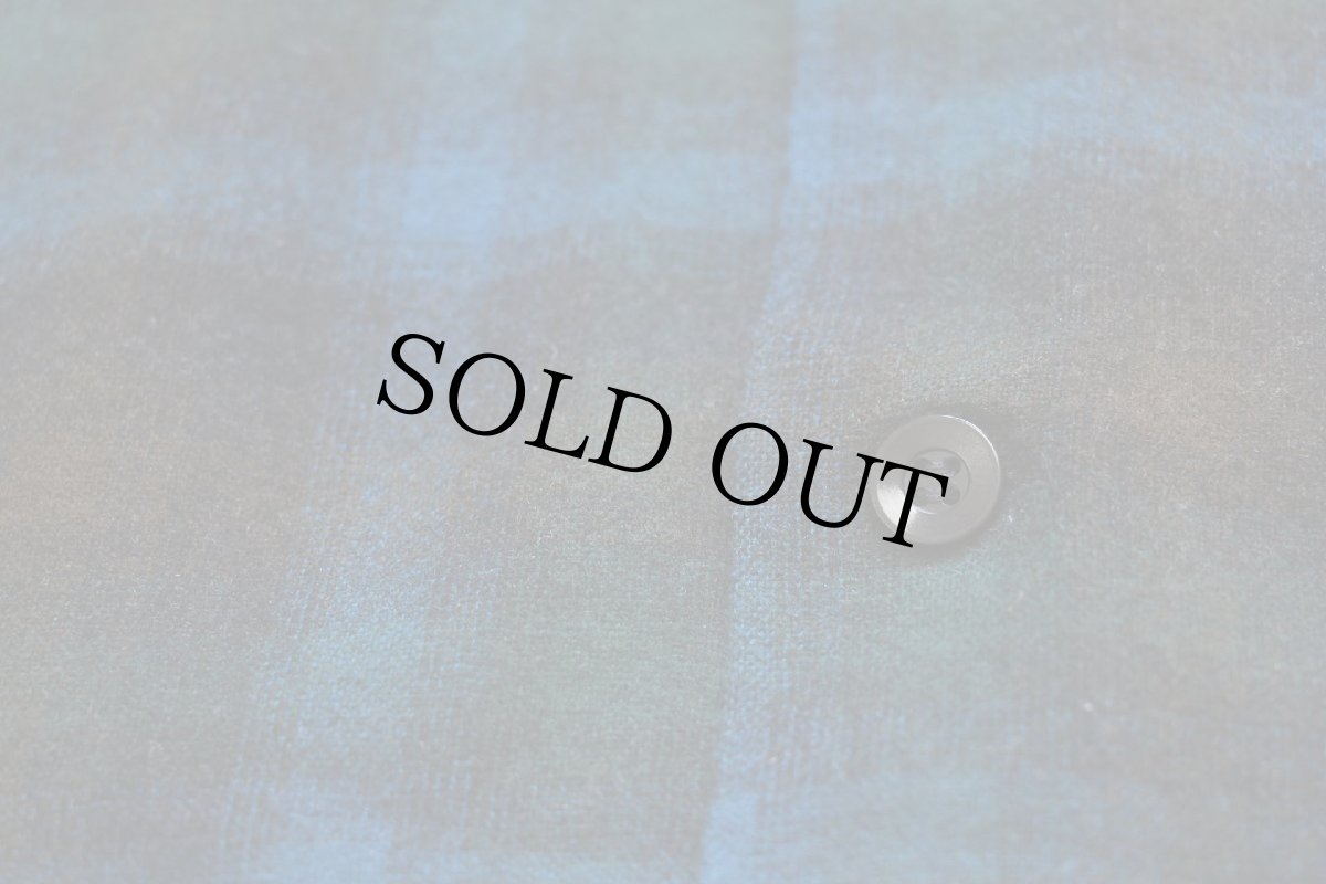 画像6: 60s PENDLETONペンドルトン オンブレチェック ウール オープンカラーシャツ L (6)